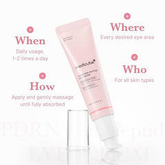 Medicube PDRN Peptide Eye Cream 30ml – Anti-Aging, Wrinkle Care & Brightening Eye Treatment