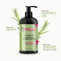 Mielle Rosemary Mint Strengthening Conditioner 355ml – Nourish & Revive Damaged Hair
