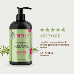 Mielle Rosemary Mint Strengthening Conditioner 355ml – Nourish & Revive Damaged Hair