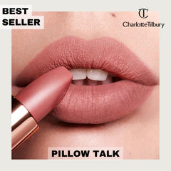 Charlotte Tilbury Matte Revolution Lipstick – Pillow Talk | Iconic Nude-Pink Matte Lipstick