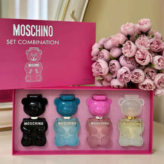 Moschino 4 in 1 Perfume Gift Set – Luxury Mini Fragrance Collection for Men & Women