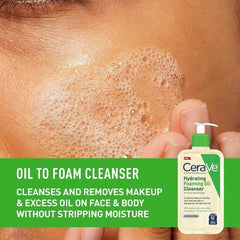 CeraVe Hydrating Foaming Oil Cleanser 237ml – For Dry Skin