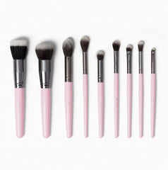 Bh Cosmetics - Mrs. Bella 9 Piece Makeup Brush Set with Luxe Brush Holder