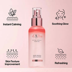 D'ALBA White Truffle Vital Spray Serum 100mL – Hydrating Glow Mist for Radiant Skin