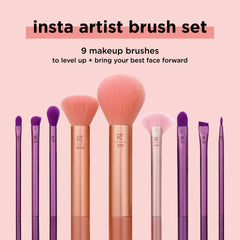 Real Techniques Insta Artist 9-Piece Brush Set | Pro Results