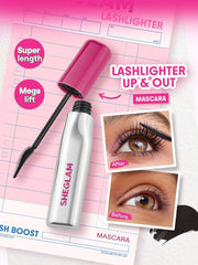Sheglam Lashlighter Up & Out Mascara – Lengthening, Lifting & Volumizing Black Mascara