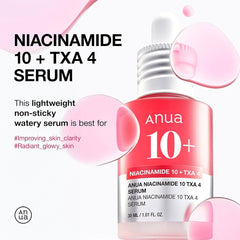 Anua Niacinamide 10% + TXA 4% Dark Spot Serum | 30ml | Brightening Care