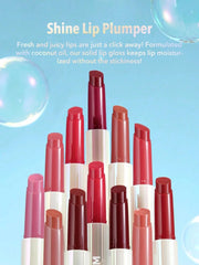 SHEGLAM Pout-Perfect Shine Lip Plumper – Instant Volume, Glossy Finish & Long-Lasting Hydration