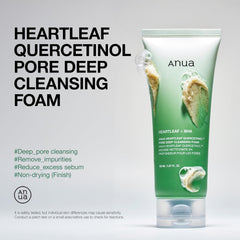 Anua Heartleaf + BHA Cleansing Foam | Deep Pore Cleanser for Sensitive Skin
