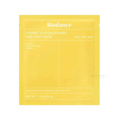 Biodance Radiant Vita Niacinamide Real Deep Sheet Mask – Brightening & Hydrating Korean Skincare