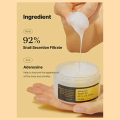 COSRX Advanced Snail 92 All in One Cream 100g – Repairing & Hydrating Snail Mucin Moisturizer