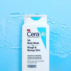CeraVe SA Body Wash for Rough & Bumpy Skin – 296ml | Exfoliating & Hydrating Cleanser