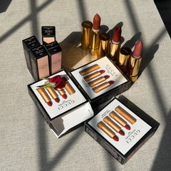 Gucci Rouge À Lèvres Mat Lipstick Trio – Luxury Matte Lipstick Set