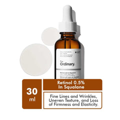 The Ordinary Retinol 0.5% in Squalane 30ml – Anti-Aging Serum for Fine Lines & Wrinkles