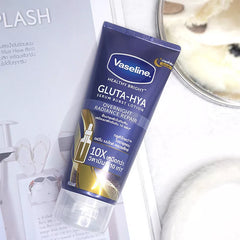 Vaseline Gluta-Hya Serum Burst Lotion Over Night Radiance Repair 300ml | Deep Brightening & Hydrating Body Lotion