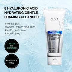 Anua Hyaluronic Acid 8+ Gentle Foaming Cleanser 150ml