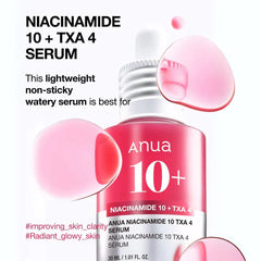 Anua Niacinamide 10% + TXA 4% Dark Spot Serum | 30ml | Brightening Care