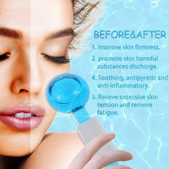 Beauty Crystal Ball Facial Cooling Ice Globes – Water Wave Therapy for Face & Eye Massage
