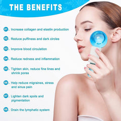 Beauty Crystal Ball Facial Cooling Ice Globes – Water Wave Therapy for Face & Eye Massage
