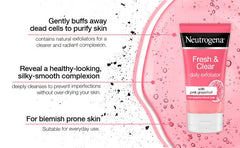 Neutrogena Fresh & Clear Daily Exfoliator Face Wash With Pink Grapefruit-150ML