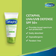 Cetaphil UVA/UVB Defence Sun Cream SPF 50+ 50ml