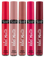 Victoria's Secret Velvet Matte Cream Lip Stain – Set of 5 Long-Lasting Liquid Lipsticks