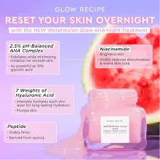 Glow Recipe Watermelon Glow AHA Night Treatment 60ml – Overnight Radiance & Hydration