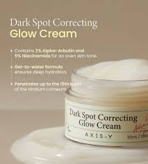AXIS-Y Dark Spot Correcting Glow Cream 50ml – Brightening Niacinamide Cream for Dark Spots & Uneven Skin Tone