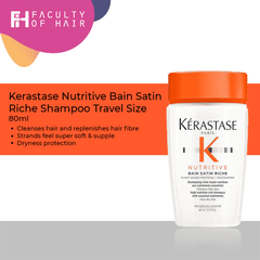 Kerastase Nutritive Bain Satin 2 Shampoo 80ml – Nourishment for Dry & Sensitised Hair