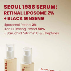 K-Secret Seoul 1988 Retinal Liposome 2% + Black Ginseng Serum 30ml