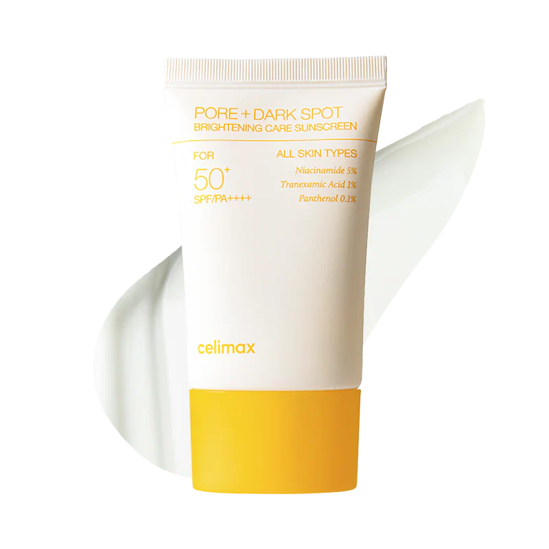 Celimax Pore+ Dark Spot Brightening Care Sunscreen 50ML – Tone-Up SPF Protection for Glowing Skin