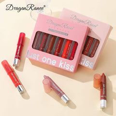 Dragon Ranee Just One Kiss Lipstick Lip Crayon Bundle 6 Pcs Set