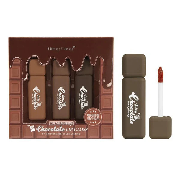 Heng Feng Chocolate Lip Gloss Set Of 3