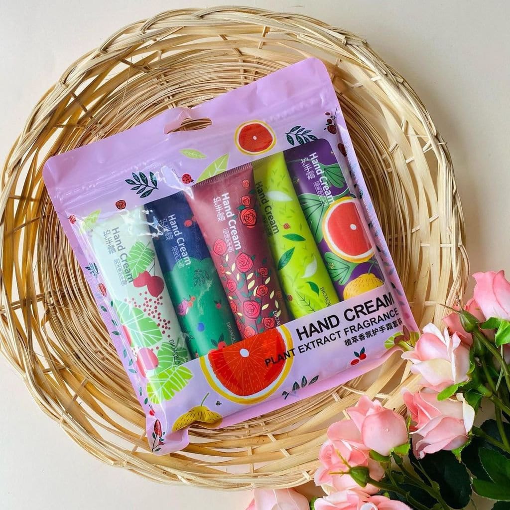 Bioaqua Plant Fragrance Hand Cream Set – Pack of 5