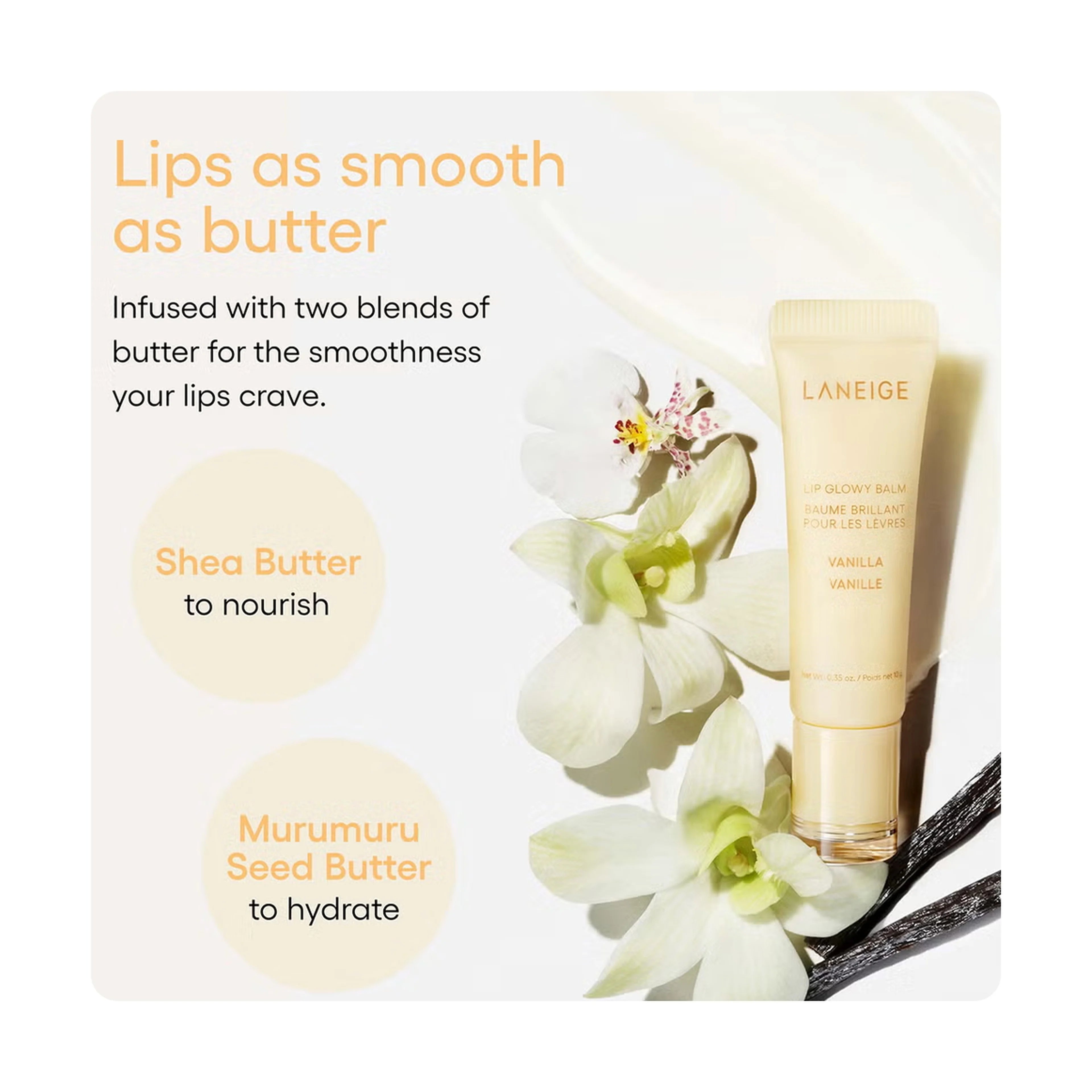 Laneige Lip Glowy Balm 10g – Vanilla