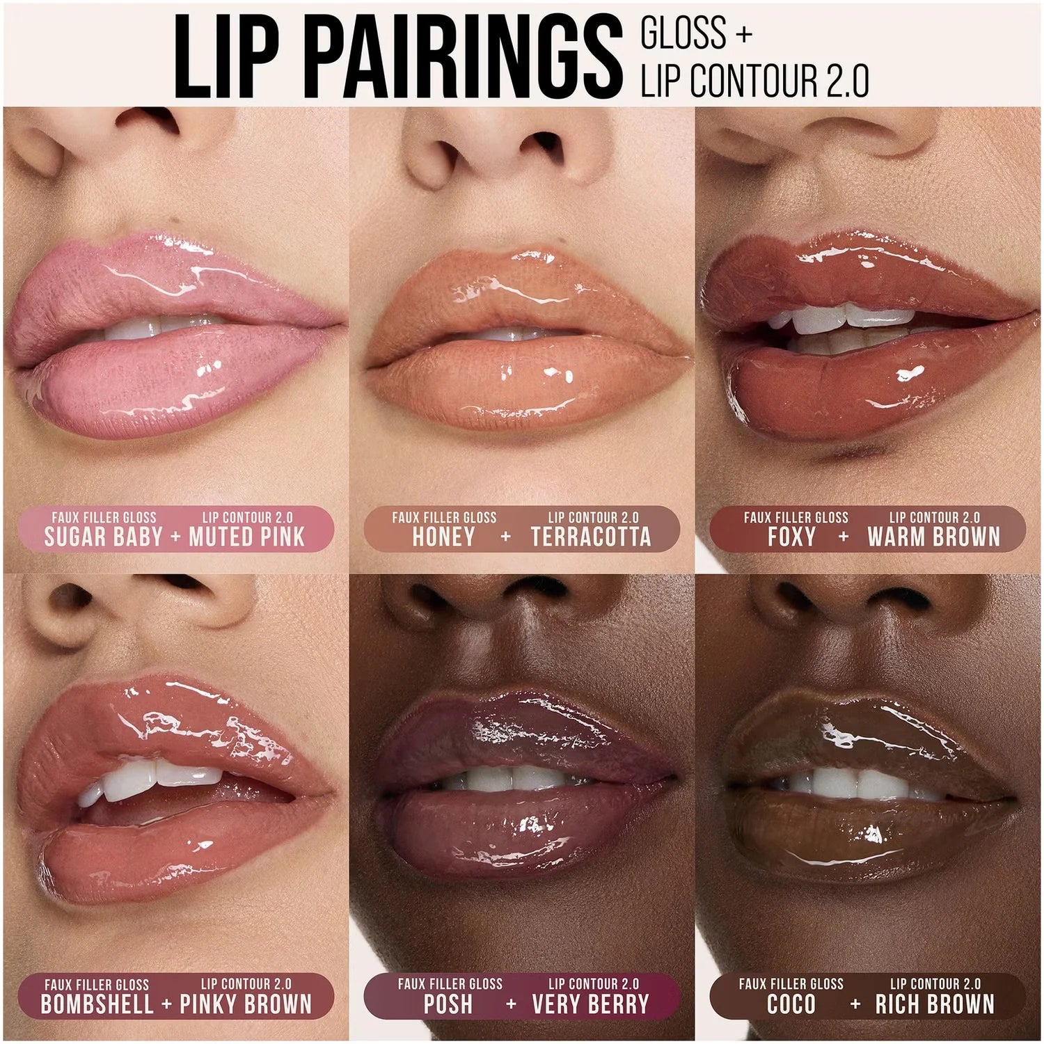 Huda Beauty Faux Filler Extra Shine Lip Gloss – Ultra Glossy, Plumping Lip Shine