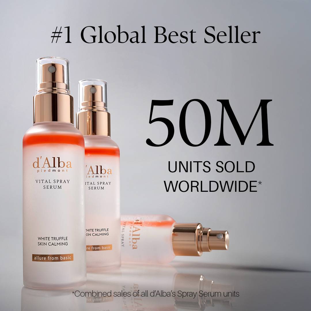 D'ALBA White Truffle Vital Spray Serum 100mL – Hydrating Glow Mist for Radiant Skin