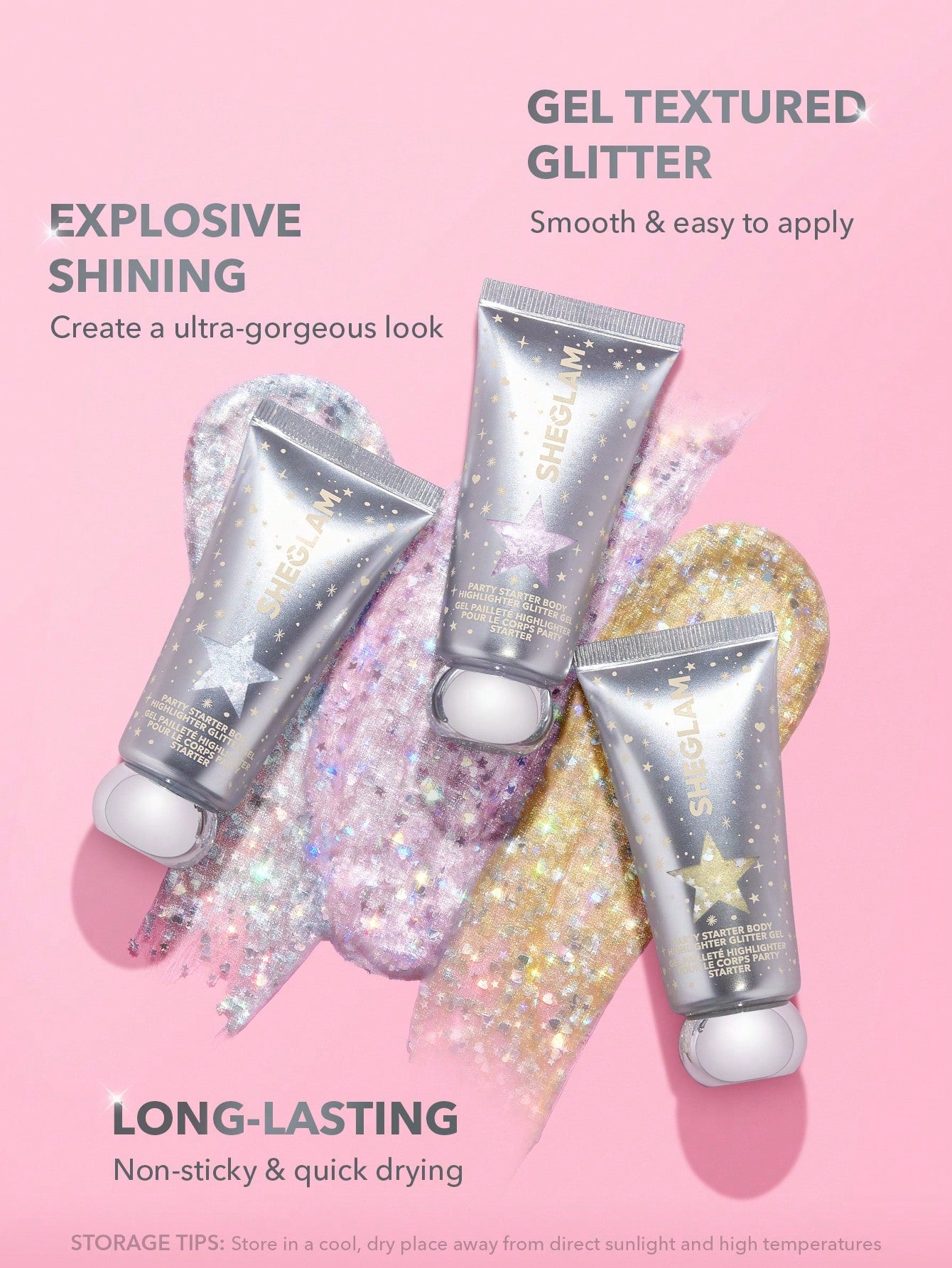 Sheglam Party Starter Body Highlighter Glitter Gel