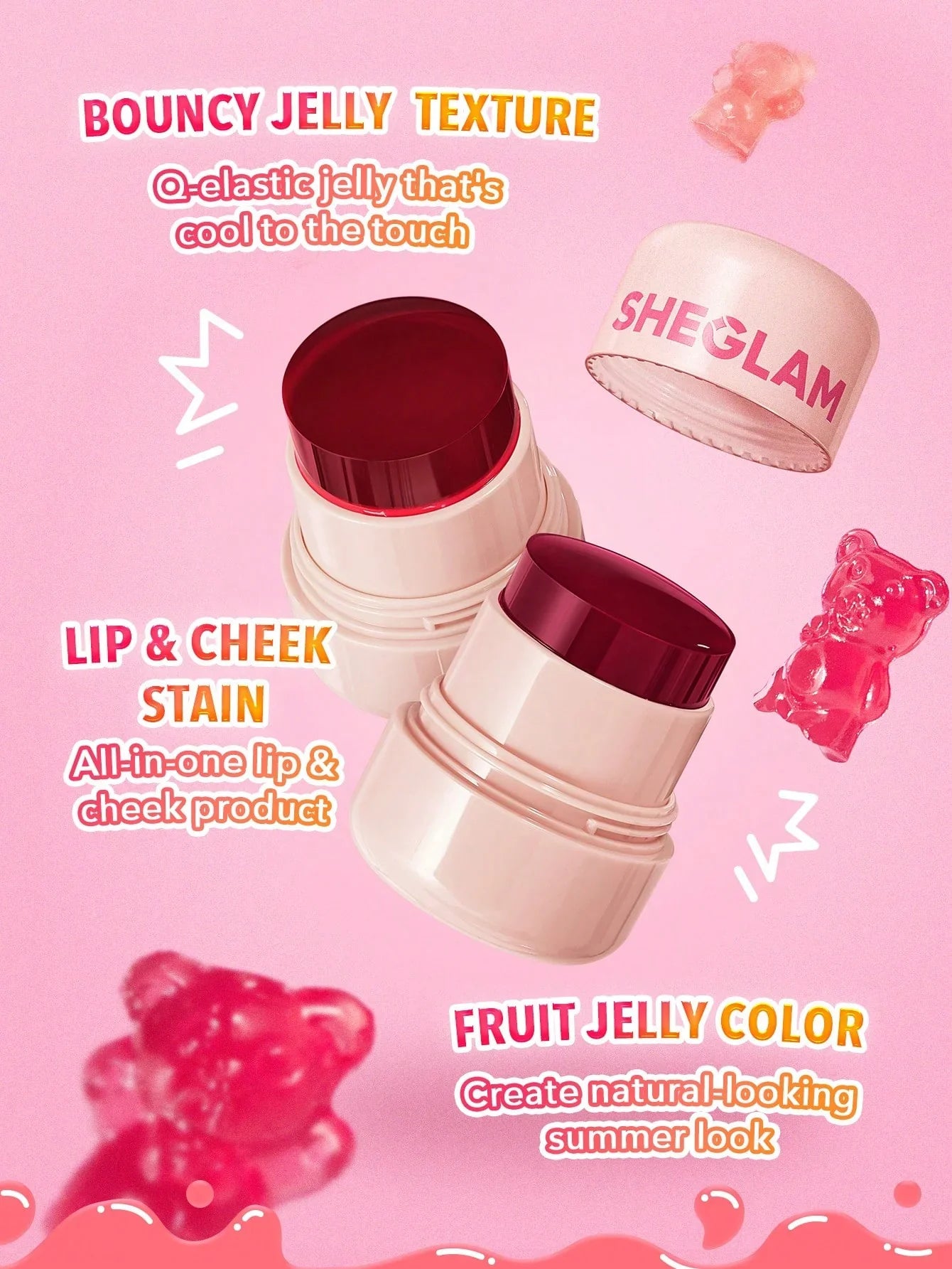 Sheglam Jelly-Licious Hydrating Lip & Blush Tint