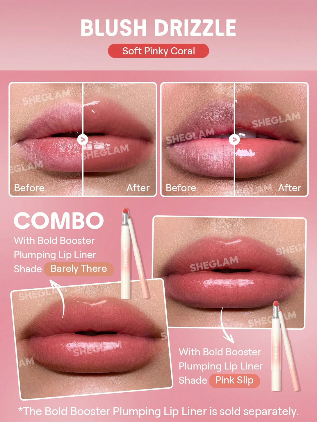 Sheglam Bold Booster Lip Plumper 1.5g – Instant Volume & High-Shine Plumping Gloss