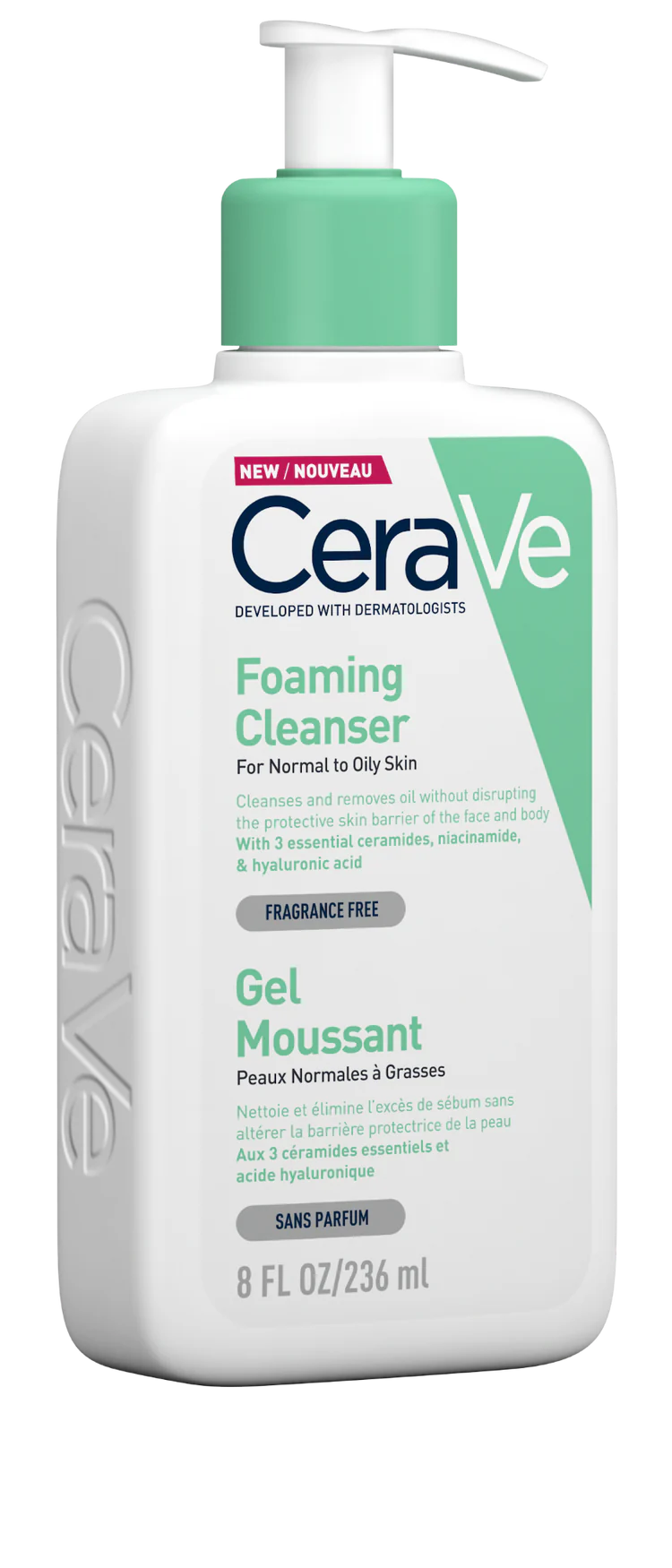 CeraVe Foaming Cleanser for Normal to Oily Skin-236ml