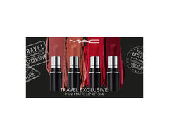 MAC Travel Exclusive Lipstick 4-in-1 Set – Mini Matte & Satin Lipsticks Collection