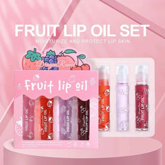 Dragon Ranee 4pcs Fruit Lip Oil