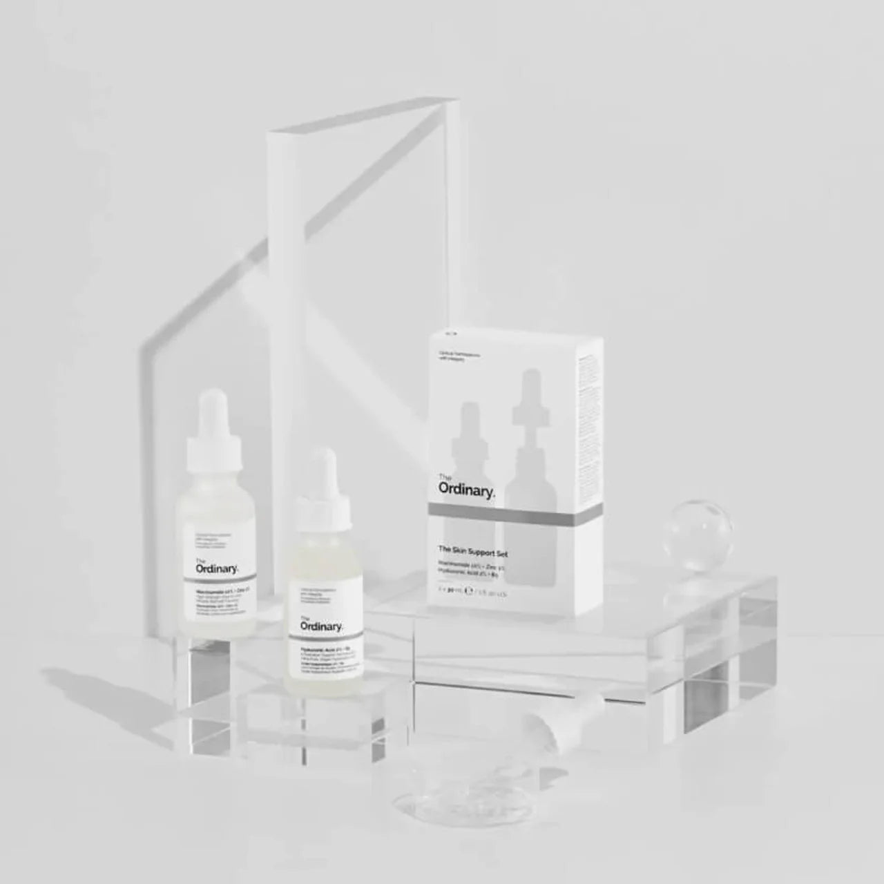 The Ordinary Skin Support Set (Hyaluronic Acid with 2% + B5-30 ML and Niacinamide 10% + Zinc 1%-30ML)