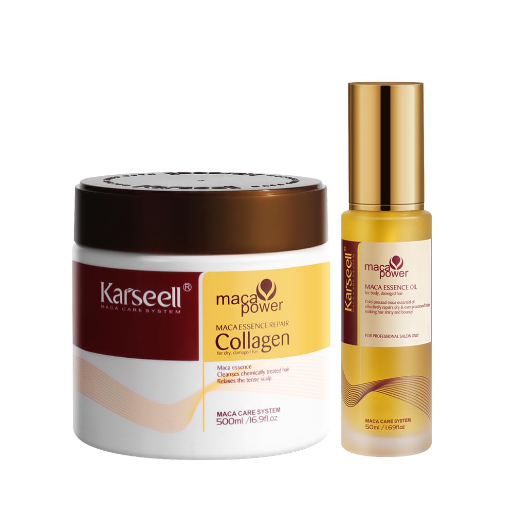 Karseell Collagen Hair Mask + Argan Oil Set