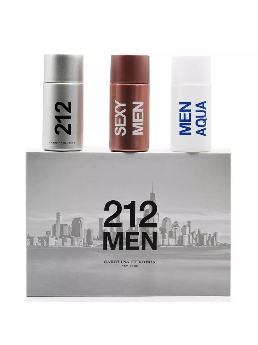 Carolina Herrera 212 Men 3 in 1 Perfume Gift Set 3×30ml | Original Men’s Fragrance