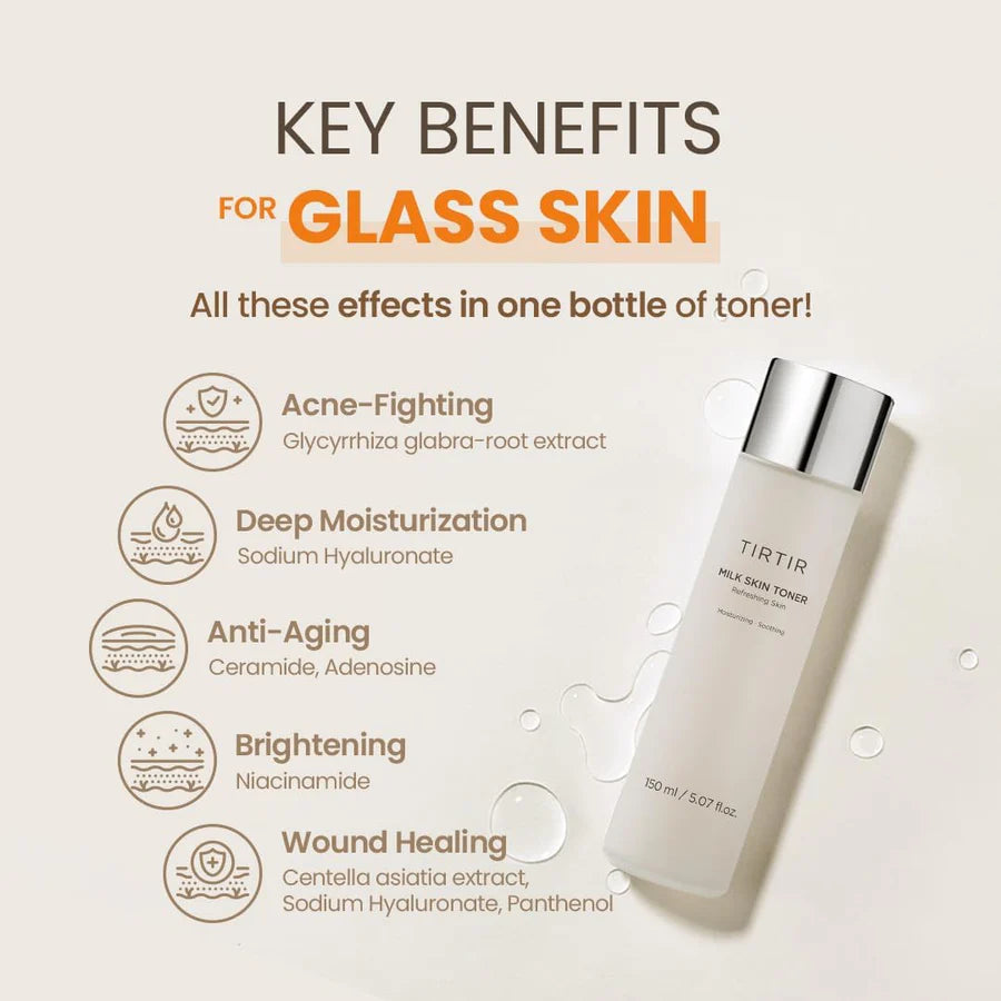 TIR TIR Milk Skin Toner 150ml – Hydrating Korean Toner