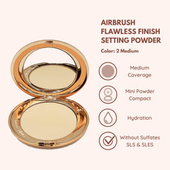 Charlotte Tilbury Airbrush Flawless Finish Setting Powder – Smooth, Poreless Makeup Finish