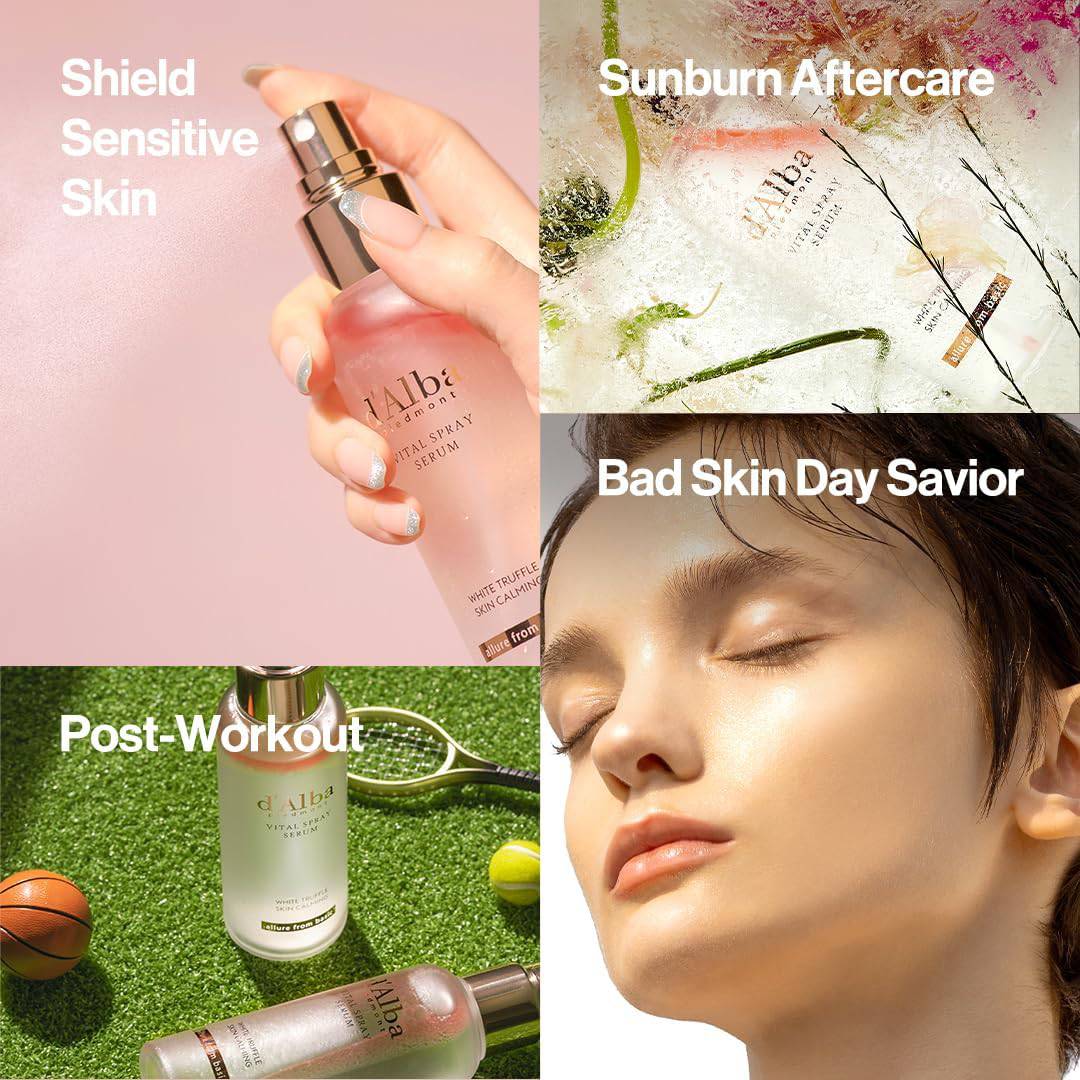 D'ALBA White Truffle Vital Spray Serum 100mL – Hydrating Glow Mist for Radiant Skin