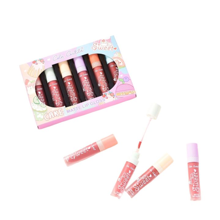 Color Castle Sweet Pack Of 6 Matte Lipgloss